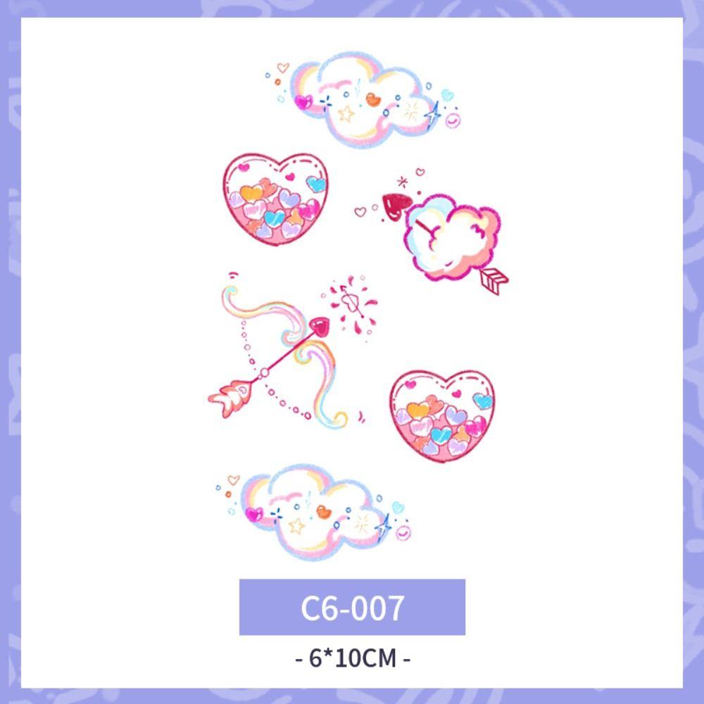 Butterfly Body Art Sticker Cloud Makeup Tattoo Decals Kawaii Temporary Tattoo Stickers  Women