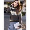 Mokaana Women's Fair Isle Long-Sleeve Sweater