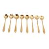 Flower Spoon Afternoon Tea Server Stainless Steel Small Spoon Gold Plated Coffee Rose Spoon