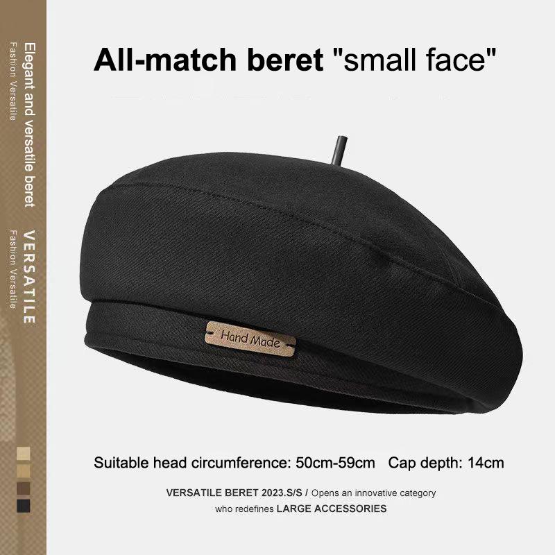 

Осень Зима Шерстяные Береты Британский Стиль Шляпа Художника Ретро Универсальный Берет Мужской Женский Весенняя Шляпа-Берет чёрный