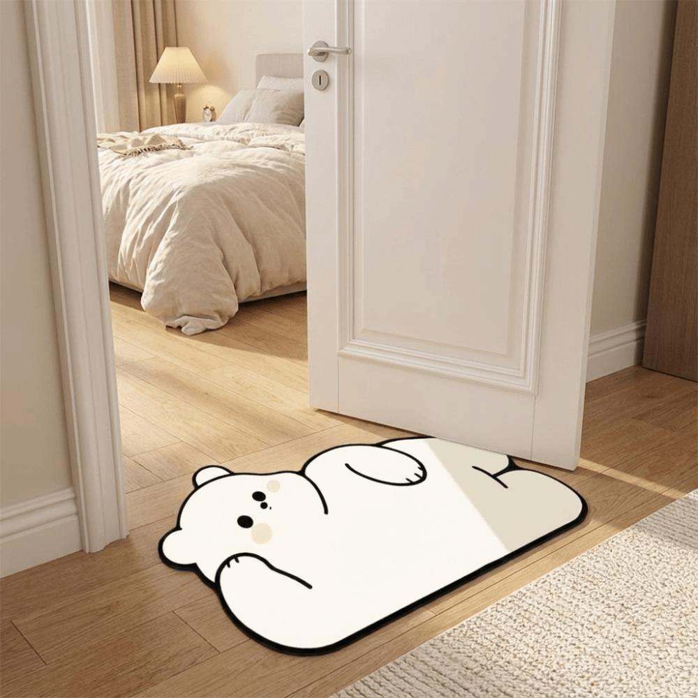 Cartoon Bathroom Floor Mat Quick Dry Decorative Door Mat Small Rug Entry Door Mat  Kitchen