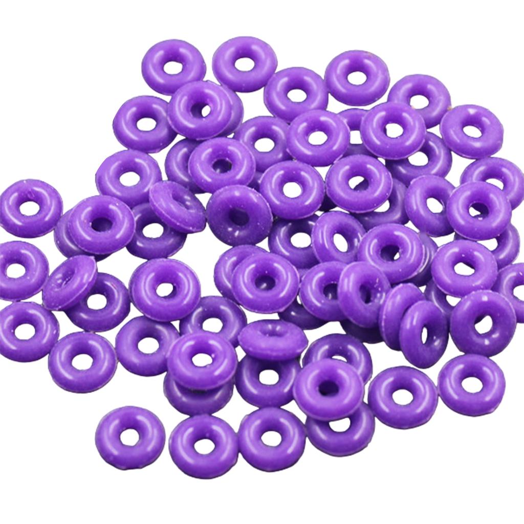 Pack of 100 Silicone Spacer Rings Bracelets Rings Silicone Texture Jewelry Making Supplies for Bracelet Necklace Earring