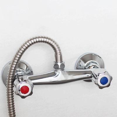 Hot And Cold Taps Mixer Valve Shower Taps Shower Faucet Twin Outlet