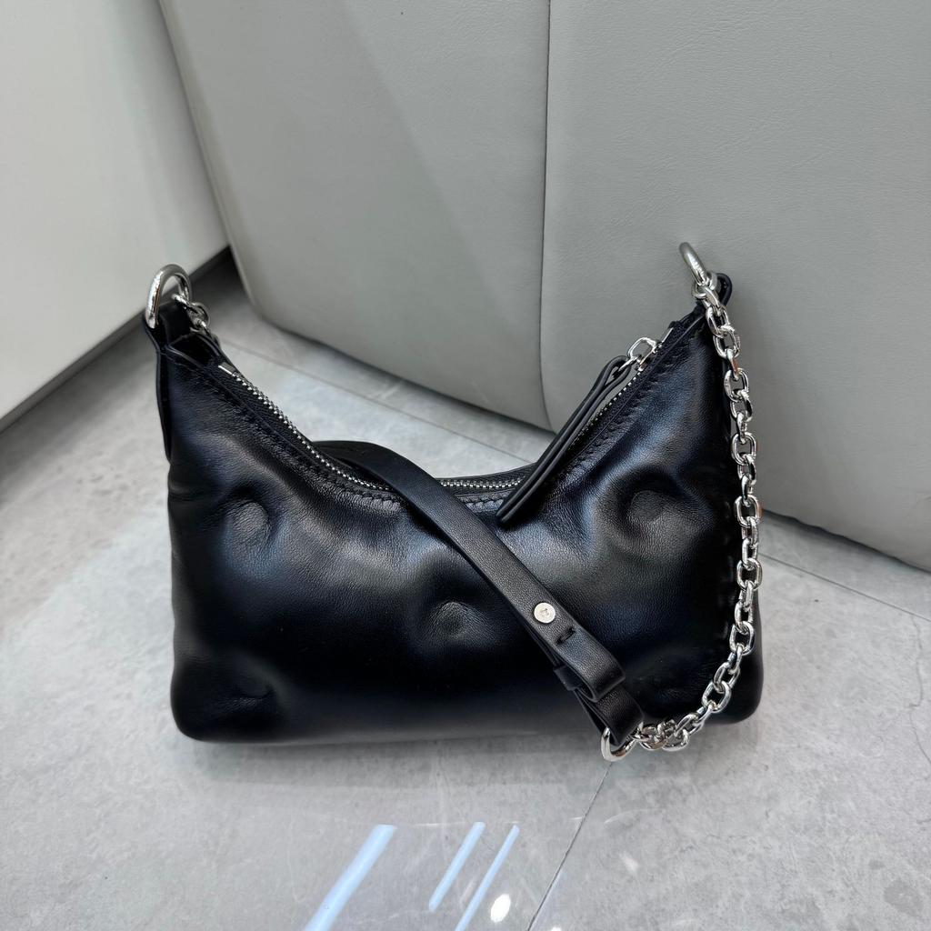 2025 Cross-border Fashion Sheepskin Pillow Bag, Underarm Bag, High-end Cloud Bag Chain, Single Shoulder Messenger Bag, Bag for Women
