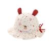Baby Girls' Sun Protection Bow Bucket Hat - Spring/Summer Elastic Fisherman Style