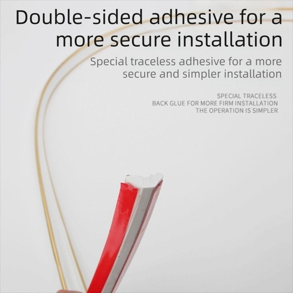 12mm*9mm Self Adhesive Corner Line 1M Length PVC Material PVC Corner Line 3D Foam Self-adhesive Triangular Edge Strip Wall