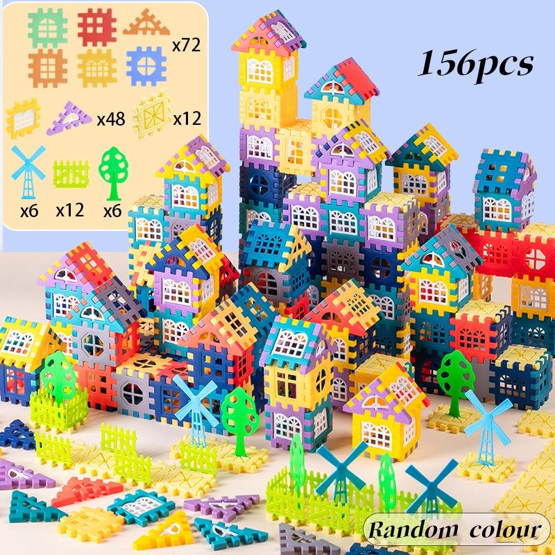 84-344 Stück Kinder 3D Puzzle Spiel Würfel Block Spielzeug Design Bauen Eigene Bausteine Kinder Lernspielzeug