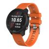 Compatible Striped Silicone Watch Band for Garmin Forerunner 245/645 & Vivoactive 5/6 with Pin Buckle.