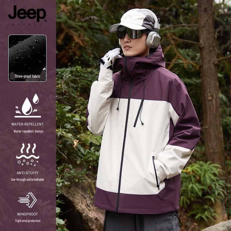 JEEP SPIRIT Unisex Windproof Waterproof Outdoor Jacket