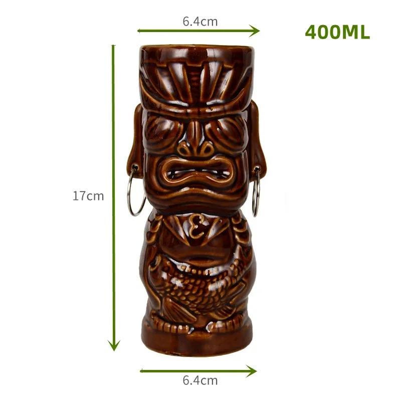 60 Types Ceramic Hawaii Tiki Mugs Creative Cocktail Glasses Beer Glass Martini Glasses Wine Glass Funny Cup Gift for Men