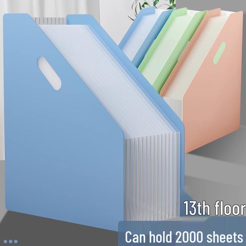 A4 Genişleyebilir Akordiyon Dosya - Öğrenciler ve Ofis Kullanımı İçin Geniş Kapasiteli Masaüstü Düzenleyici