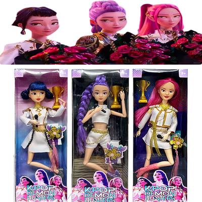 Nová panenka hračka Kpop Demon Hunter akční figurka hračka Rumi Mira Zoe krásná princezna holčička panenka s hudební funkcí hračka holčička