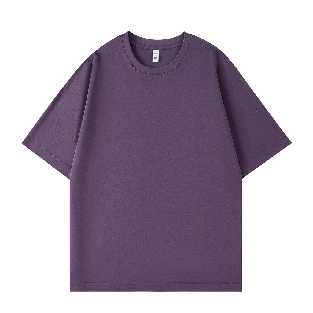 2026 Summer Lyocell Roman Cool Unisex Casual Solid Color Short Sleeve T-shirt