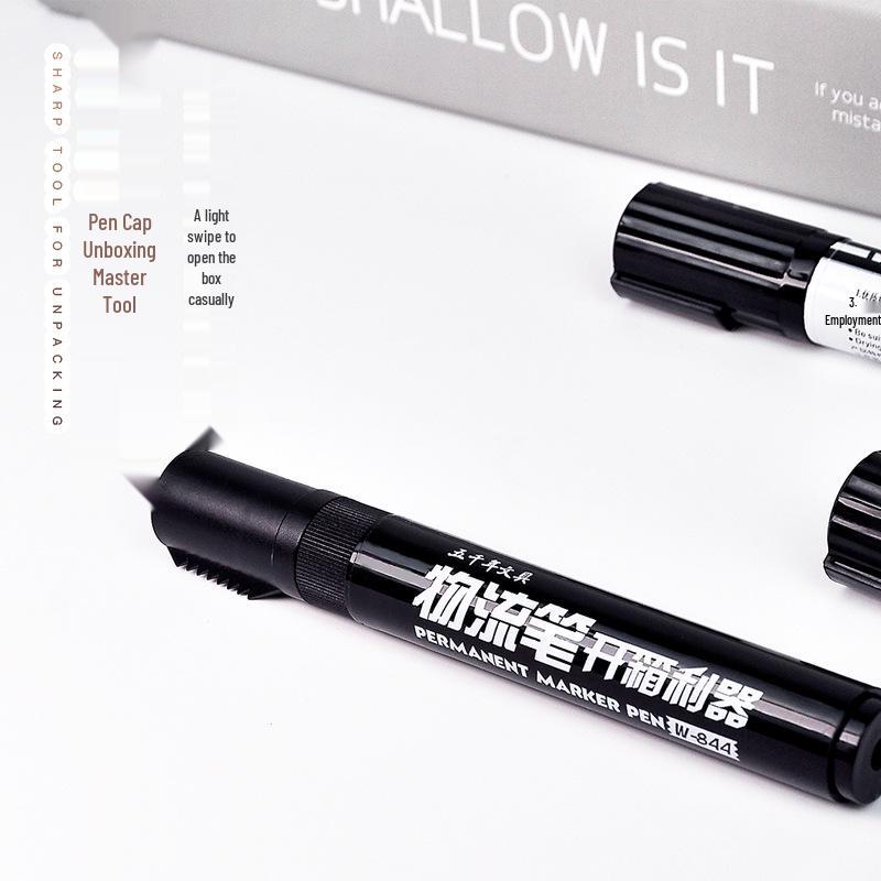 Oil-Based Double-Ended Refillable Broad Tip Marker - Large Capacity, Quick Drying, Waterproof