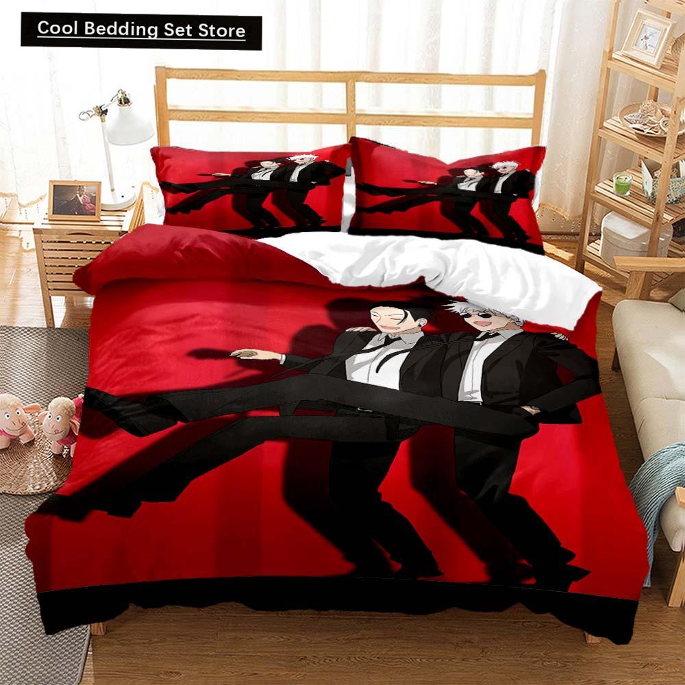 3D Anime Jujutsu Kaisen Digital Print Polyester Bedding Sets Covers Boys Duvet Cover Set For Teens Bedding Set Home Textiles