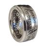 Morgan Silver Dollar Coin Ring 'Heads' Silver Plated Handmade Women Men Vintage Punk Personality Coin Rings Fashion Jewelry