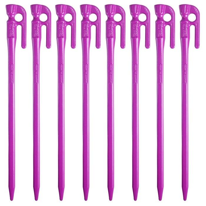 [Ellis] Forged Pegs [Limited Color] Ellis Stake 28cm Purple Powder Coating 8-Pack MK-280PU Made in Japan