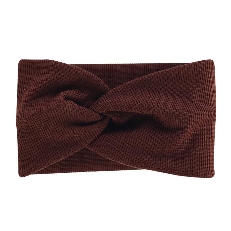 Bohemian Sports Wide Headband Threaded Cotton Cross Yoga Sports Stretch Headband