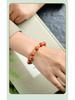 South Red Agate & Natural Turquoise Bracelet with 925 Silver Beads