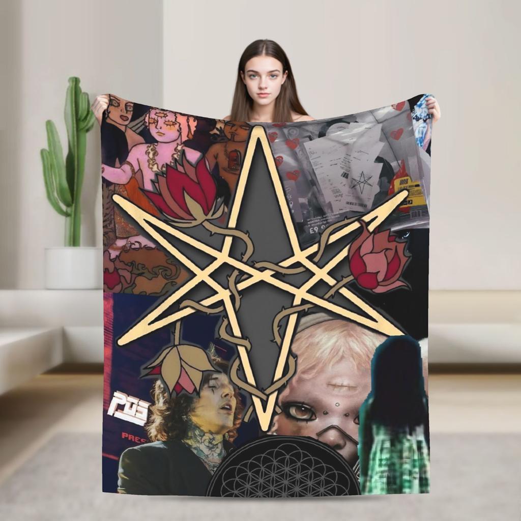 BMTH Bring Me The Horizon Blanket  Travel Office Plush Bedding Throws Street Trend Couch Bed Flannel Bedspread Sofa Bed Cover