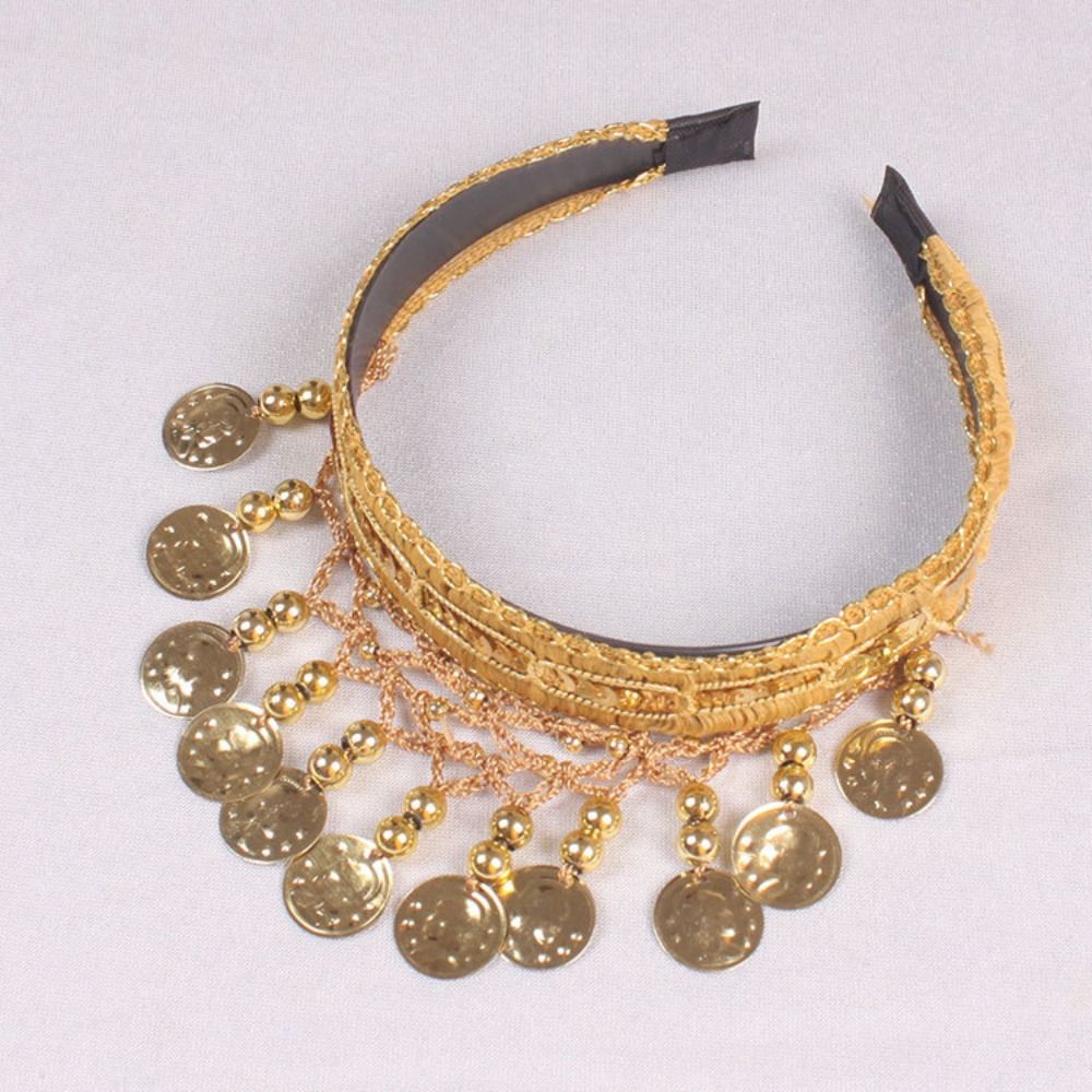 Ethnic Style Belly Dance Hairband Bohemian Head Hoop Creative Sequin Head Chain Show Out