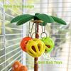 Detachable Bird Perch Stand Coconut-shaped Birdcage Platform Toys  Perches on Poles