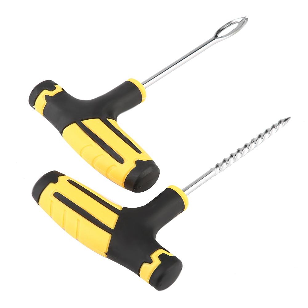 Complete Set Tubeless Tire Flat Repair Tool Kit for Cars Auto Trucks