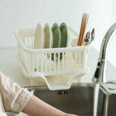 Durable Utensils Drainer Rack Plastic Storage Basket Drain Bowl Rack Dish Drying Rack  Chopsticks