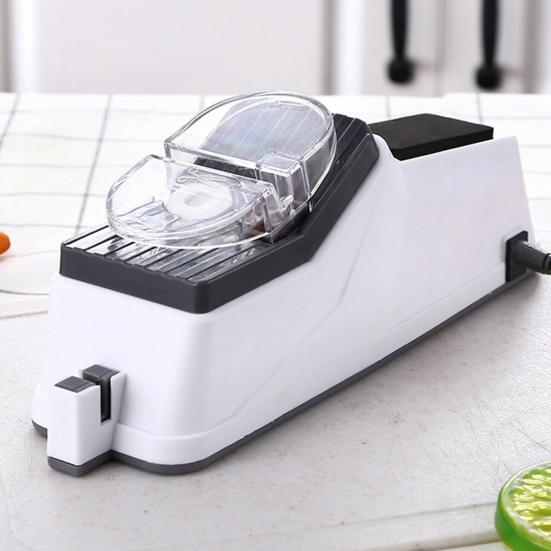 Electric Knife Sharpener Non-slip Base Easy To Clean USB Powered Multifunctional Ergonomic Design Knife Sharpener