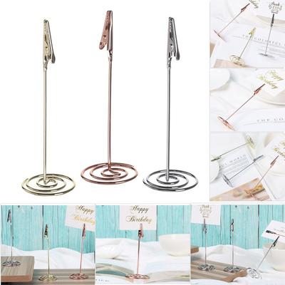 Clamp Desktop Decoration Wedding Supplies Photos Clips Place Card Clamps Stand Table Numbers Holder