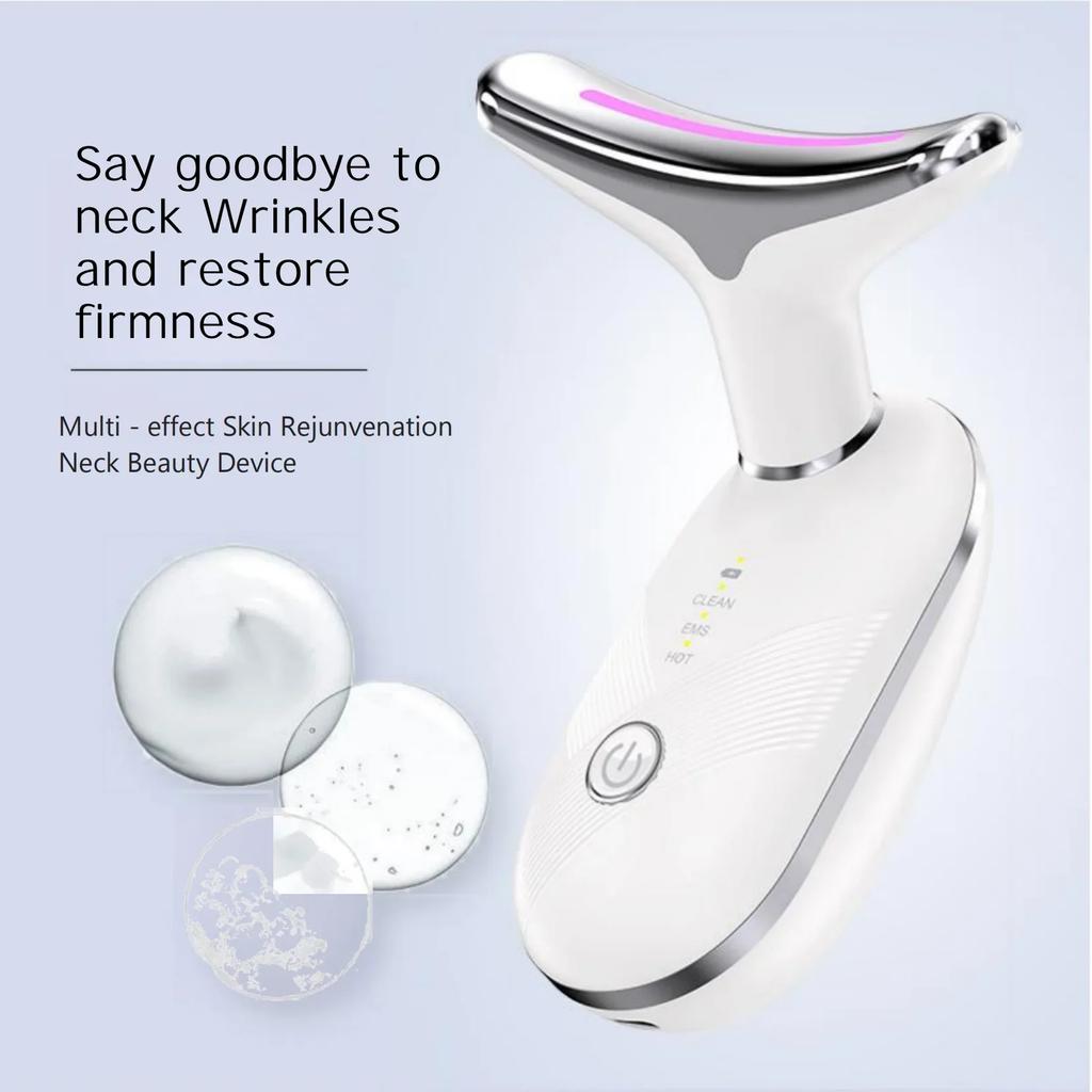 Portable Multifunction Skin Care Tool: Vibration Massager for Face Sculpting, Microcurrent for Double Chin Removal