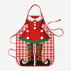 Oil-Resistant Christmas Apron Reusable Kitchen Aprons New Santa Claus Apron  Holiday Decor