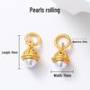Vintage Brass Filigree Pearl Spacer Beads for Handmade DIY Bracelets