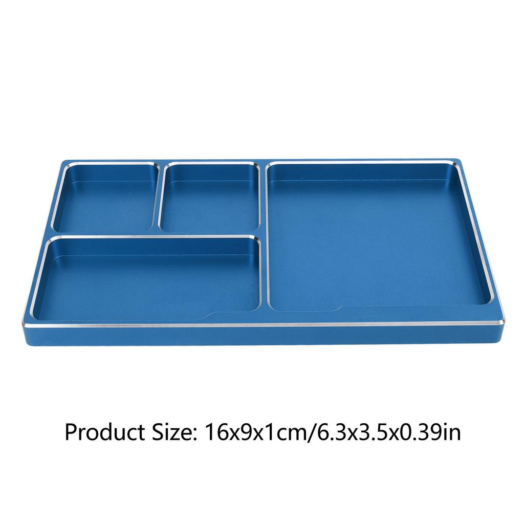 RC Screw Tray Aluminium Alloy with Magnetic Pad RC Repair Tool Screws Disk for Maintenance Outdoor