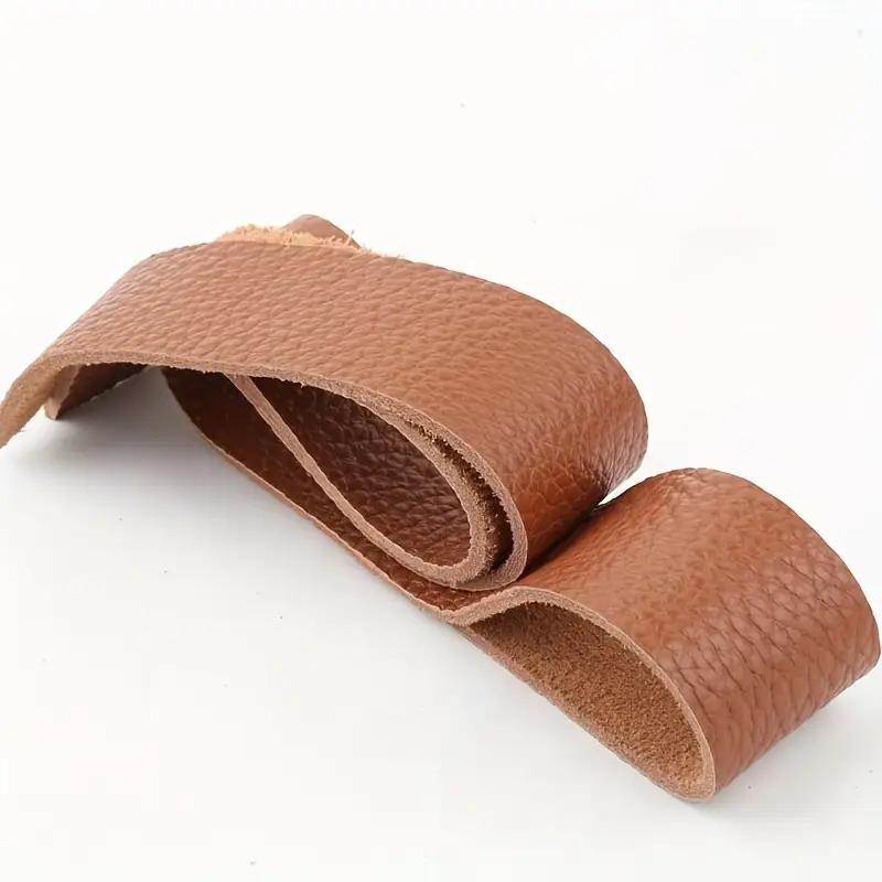 4mm Head layer cowhide lychee pattern soft belt strap, shoulder strap, bag strap, handmade DIY accessory, genuine leather fabric