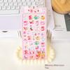 Cute Cartoon Animal 3D Crystal Drip Glue Relief Stickers Fun Aesthetic Stickers Diy Phone Case Diary Stationery Sticker Gift