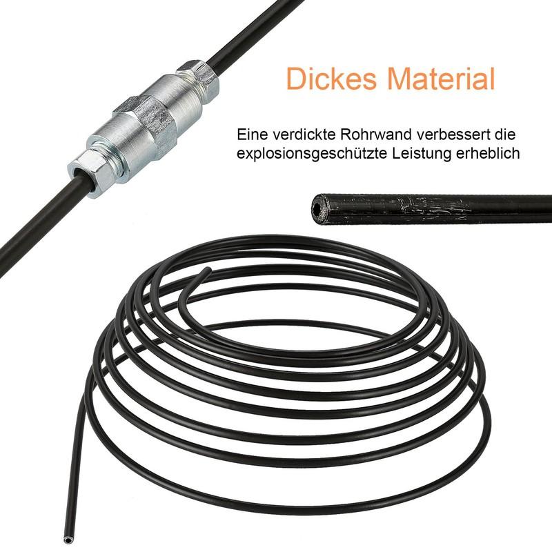 

Newest Set Brake Line Kits 5m 3/16 4.75mm Steel Plated PVF Brake Pipe Hose Line Piping Tube Tubing Anti-rust Replacement Parts