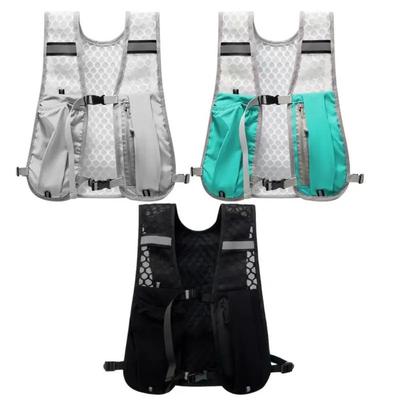 New Running Water Bottle Storage Vest Lightweight Running Vest Reflective Hydration Water Chest Pack With Phone Holder