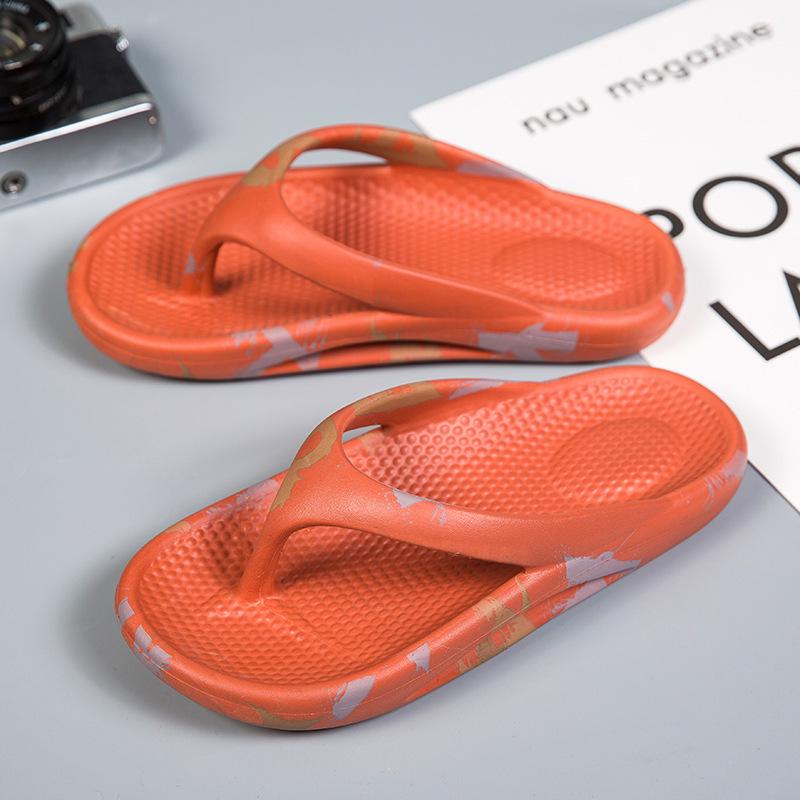 Korean Style Women s Flip-Flops: Soft Sole, Thick Sole Sandals for Casual Summer Beachwear 39-40 оранжевый