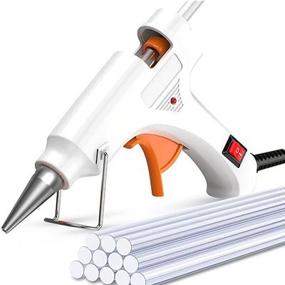 Mini-Heißklebepistole, Klebestreifen, Klammern, Heißschmelz-Niedertemperatur-Schutzschalter, geeignet für dekorative Prozessstoffe