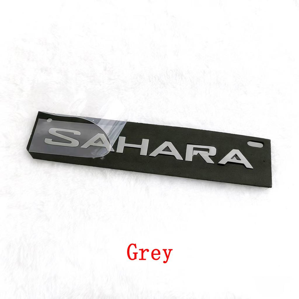 Car Trunk Rear Sticker ABS SAHARA Side Wing Emblem Decoration Decals Accessories For Jeep Wrangler Sahara Modification JP JL