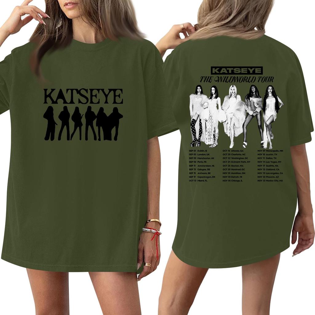 Women's Short Sleeve T-Shirt Casual Letter Print Neck Tee for Daily Wear