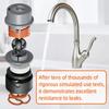 Quick Connection Water Filter Cartridge for Kitchen Bath Sinks High Flows Rate Copper Cores Includes Mounting Hardware