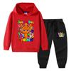 Kinder Frühjahrs- & Herbst-Kapuzen-Zweiteiler: Langarm-Hoodie und Hose für Jungen & Mädchen