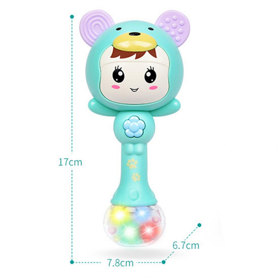 Светодиодная светящаяся ручная погремушка Музыкальный молоток для песка Мягкий — фото 12