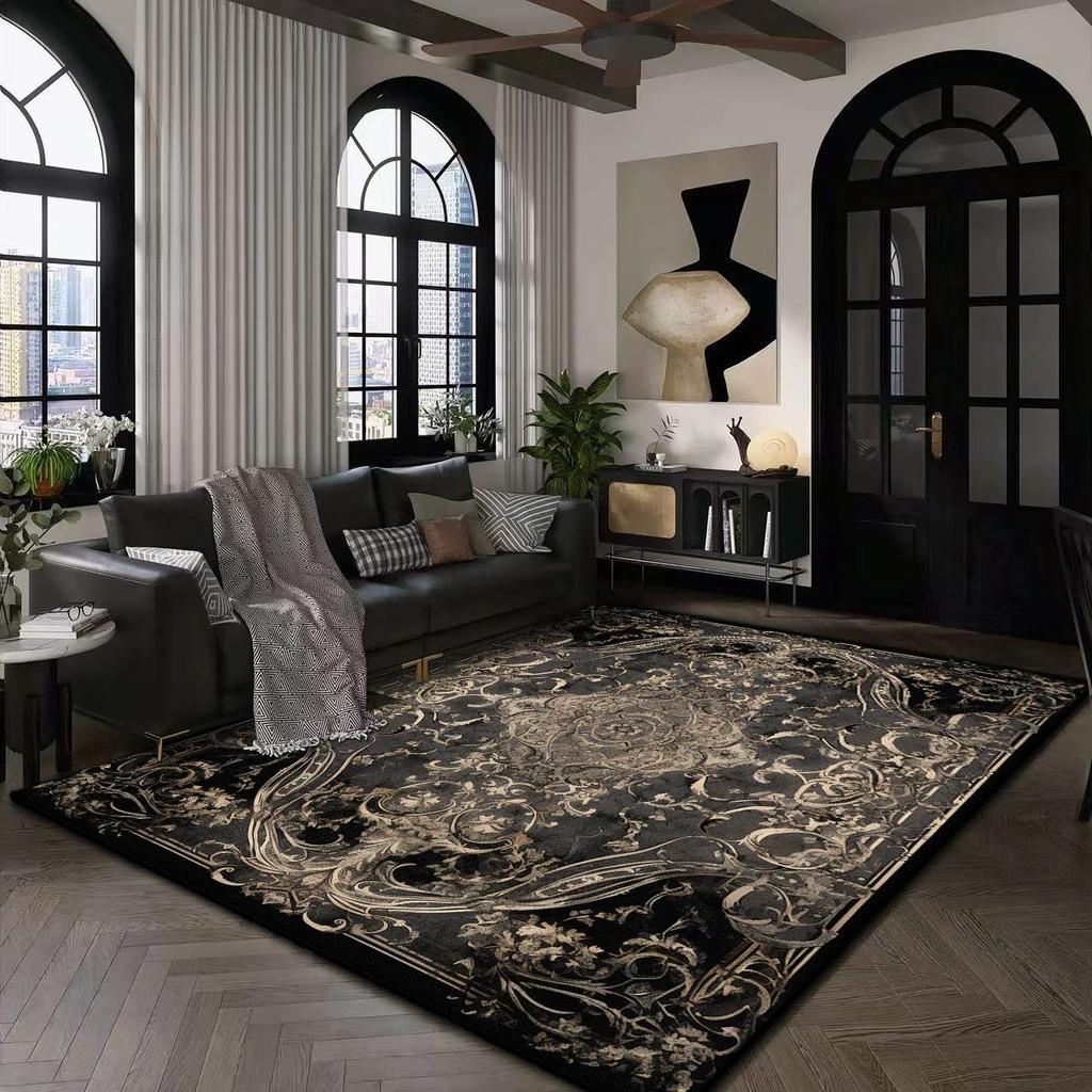 Large Modern Area Rug for Living Room Home Office Plush Non-Slip Floor Mat Machine Washable