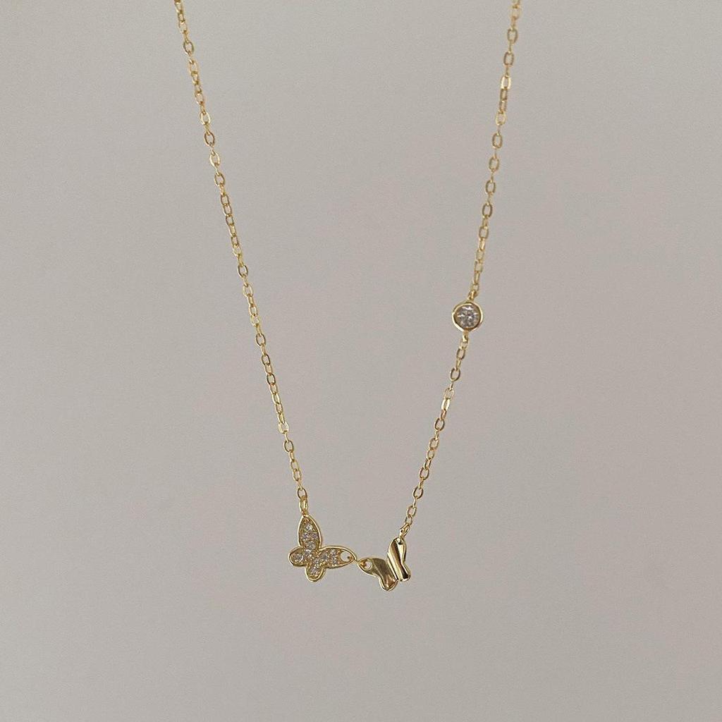 2024 Women's Luxury Butterfly Necklace: Elegant Summer Clavicle Chain, Simple & Versatile Design