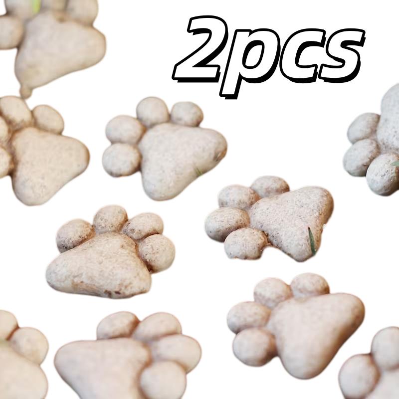 

2/12pcs Cat Paw Stepping Stones – Resin Garden Decor for Lawn, Pathway, Bonsai, Lover Gift
