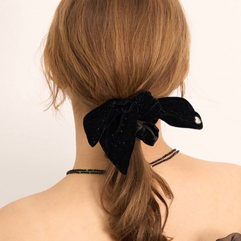 

Бархатная резинка для волос ZOENA RUNY wine