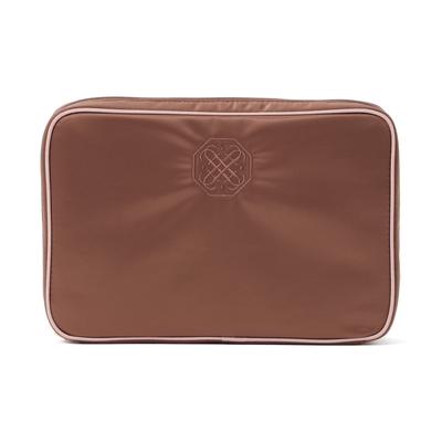 Franc Franc Japan BicoLor Satin Hanging Pouch L Pink X Brown